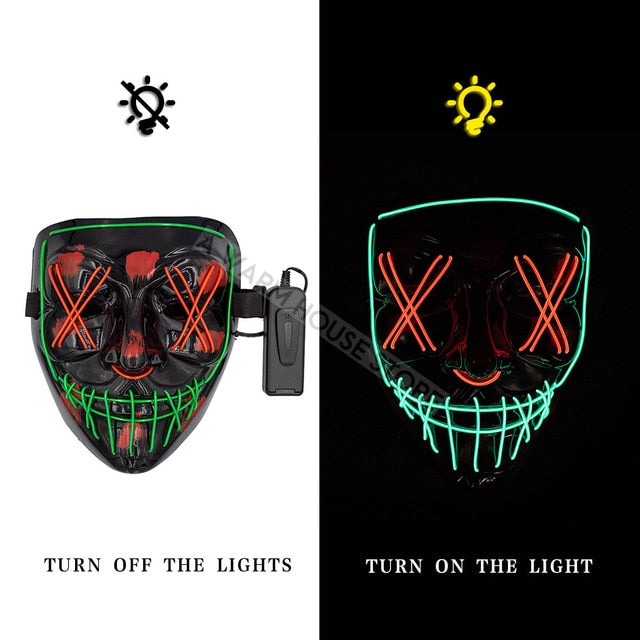 Led Mask Halloween Party