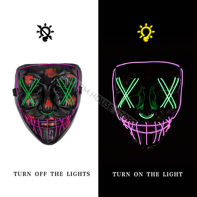 Led Mask Halloween Party