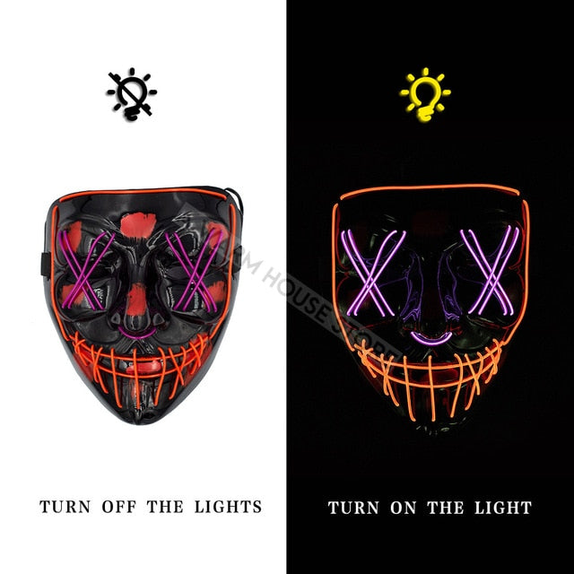 Led Mask Halloween Party